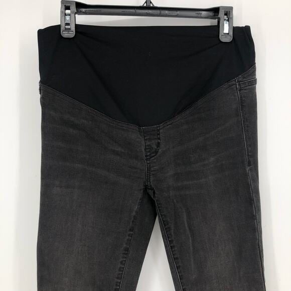 MADEWELL MATERNITY Over The Belly Skinny Jeans Size 23 High Rise Black Sea - Picture 5 of 10